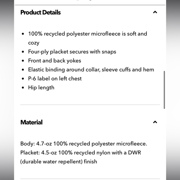 PATAGONIA Micro-D Snap T Pullover - Picture 8 of 8